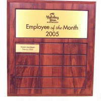 Perpetual Plaque 12X12.5 with 12 Name Plates