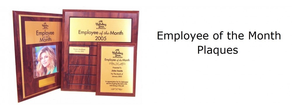 Employee of the Month Plaques