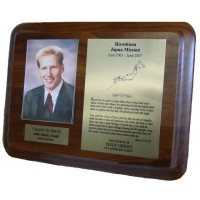 LDS Missionary Plaque Genuine Walnut 8X10 GWR810