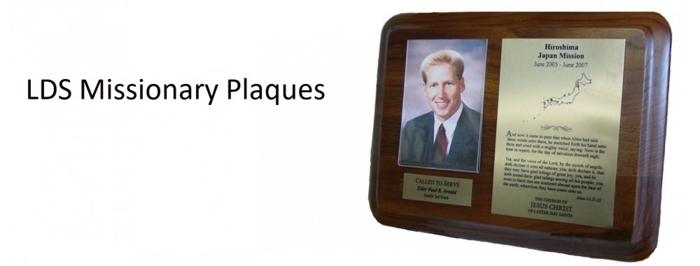 LDS Missionary Plaques