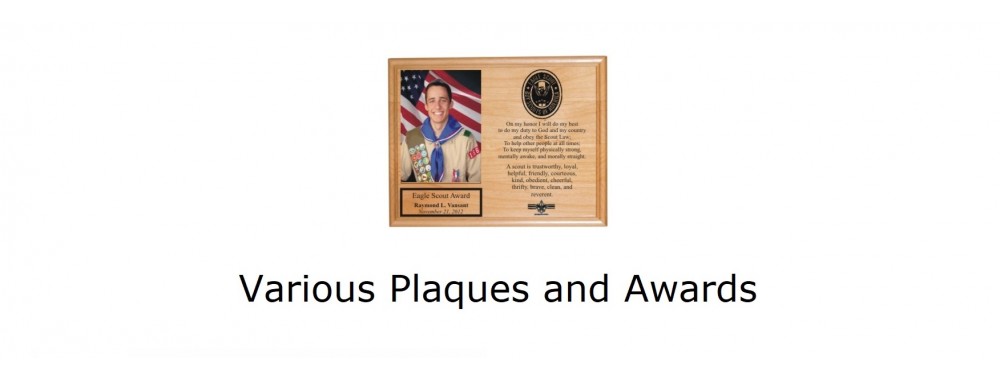 Various Plaques and Awards